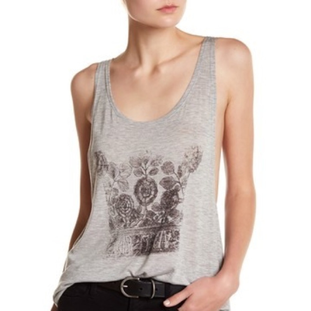 🌻Haute Hippie Graphic Print Muscle Tee
